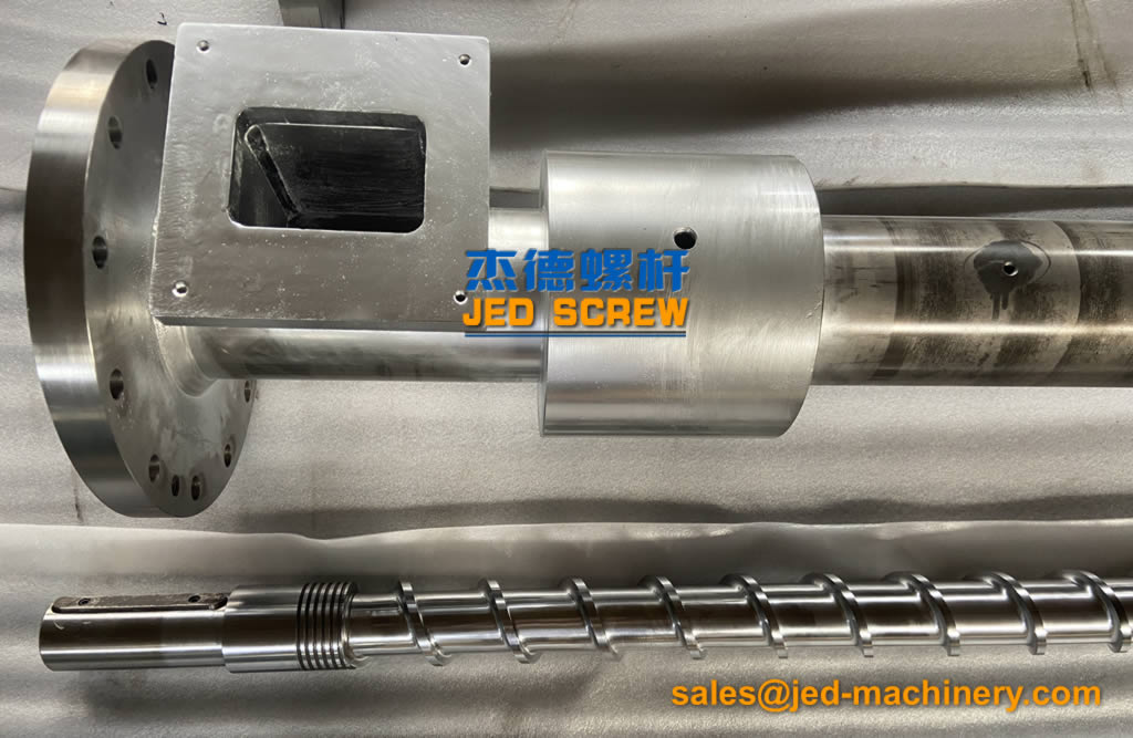 Steel Strip Granulator Extruder Screw Barrel - BIMETALLIC SCREW BARREL - 1