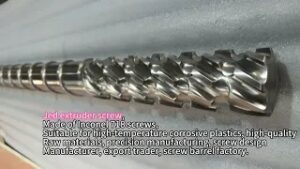 Jed extruder screw, Made of Inconel 718 screws, Suitable for high-temperature corrosive plastics, high-quality Raw materials, precision manufacturing, screw design Manufacturer, export trader, screw barrel factory.