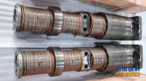 Conical twin screw machine barrel
