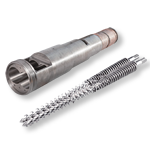 Twin screw barrel