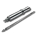 Injection molding machine screw barrel